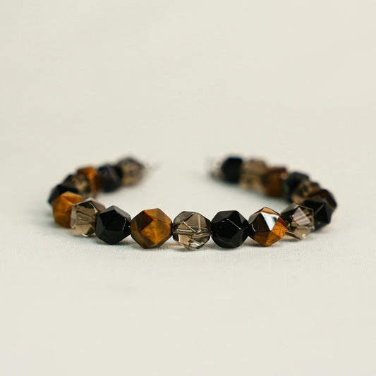 Tiger's Eye and Smoky Quartz Bracelet image 0