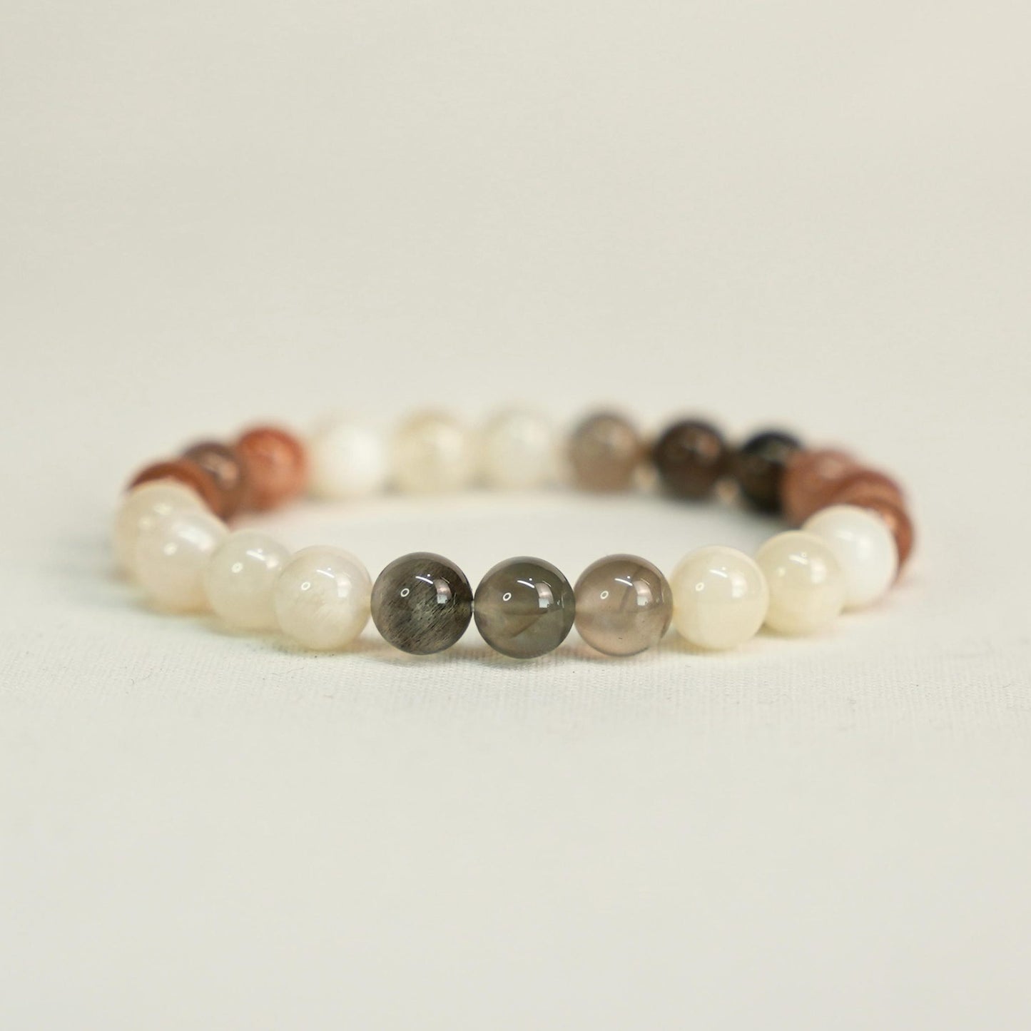 Peach Moonstone Bracelet For Calming Energy image 0