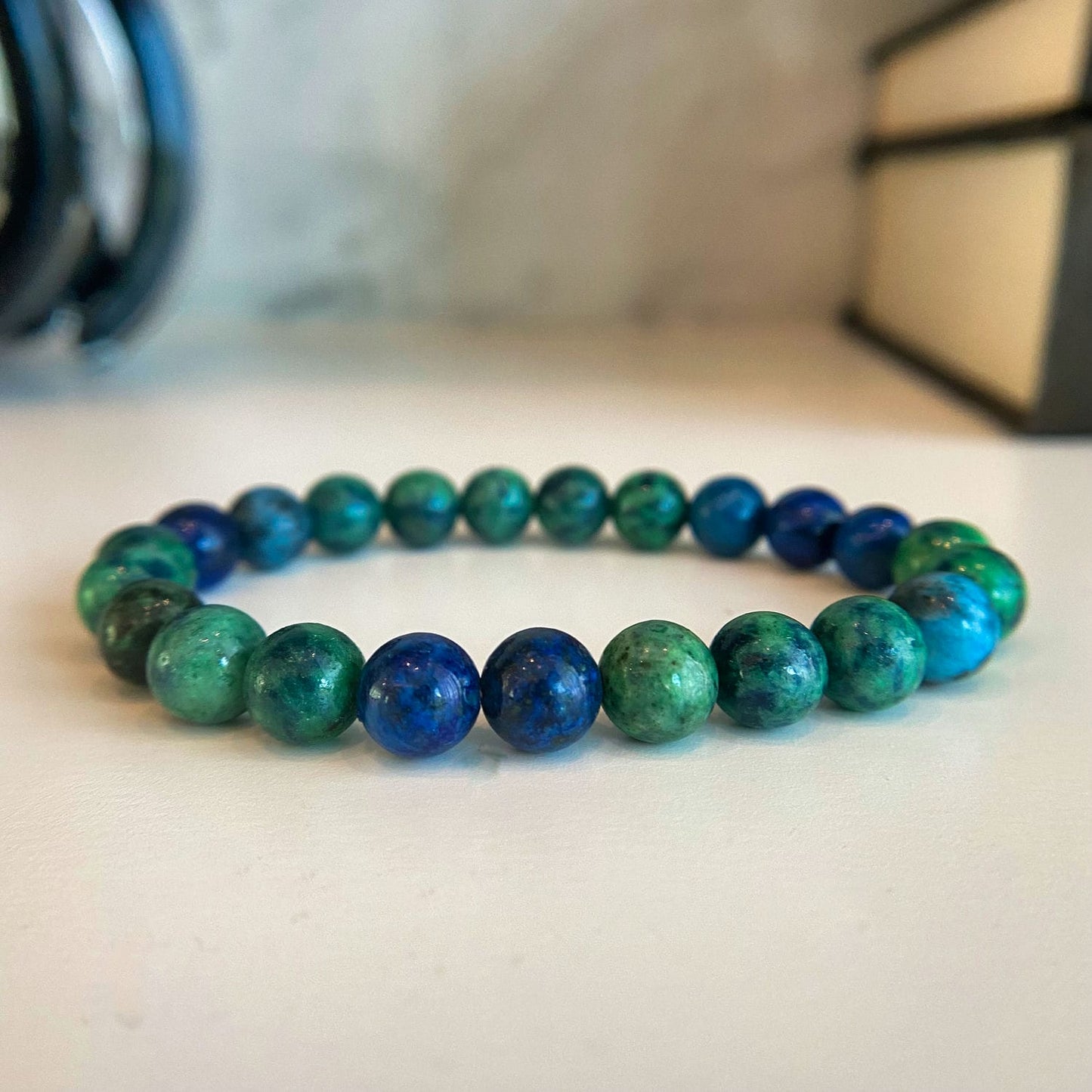 Azurite Bracelet for Reiki image 1