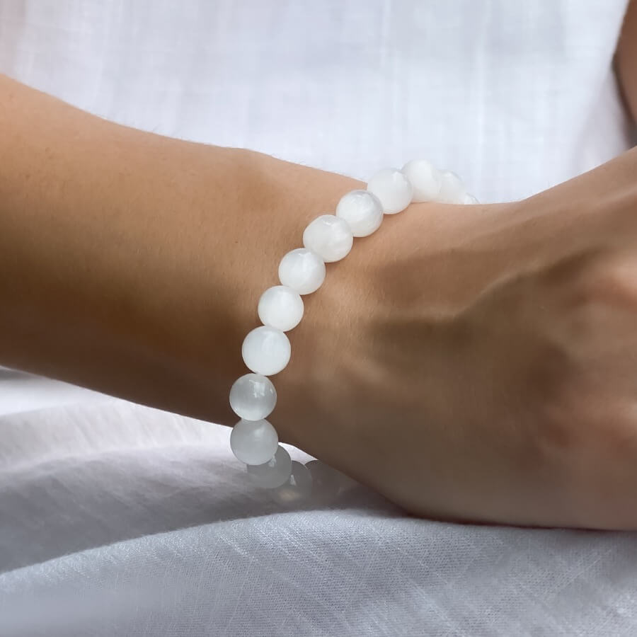 Selenite Crystal Bracelet image 0