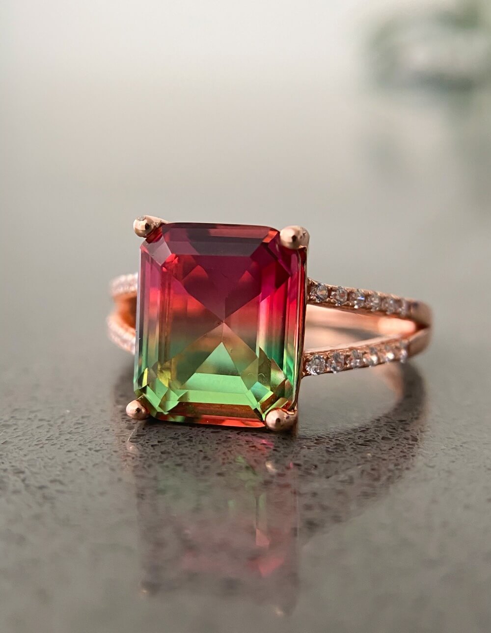 Watermelon Tourmaline Ring image 4