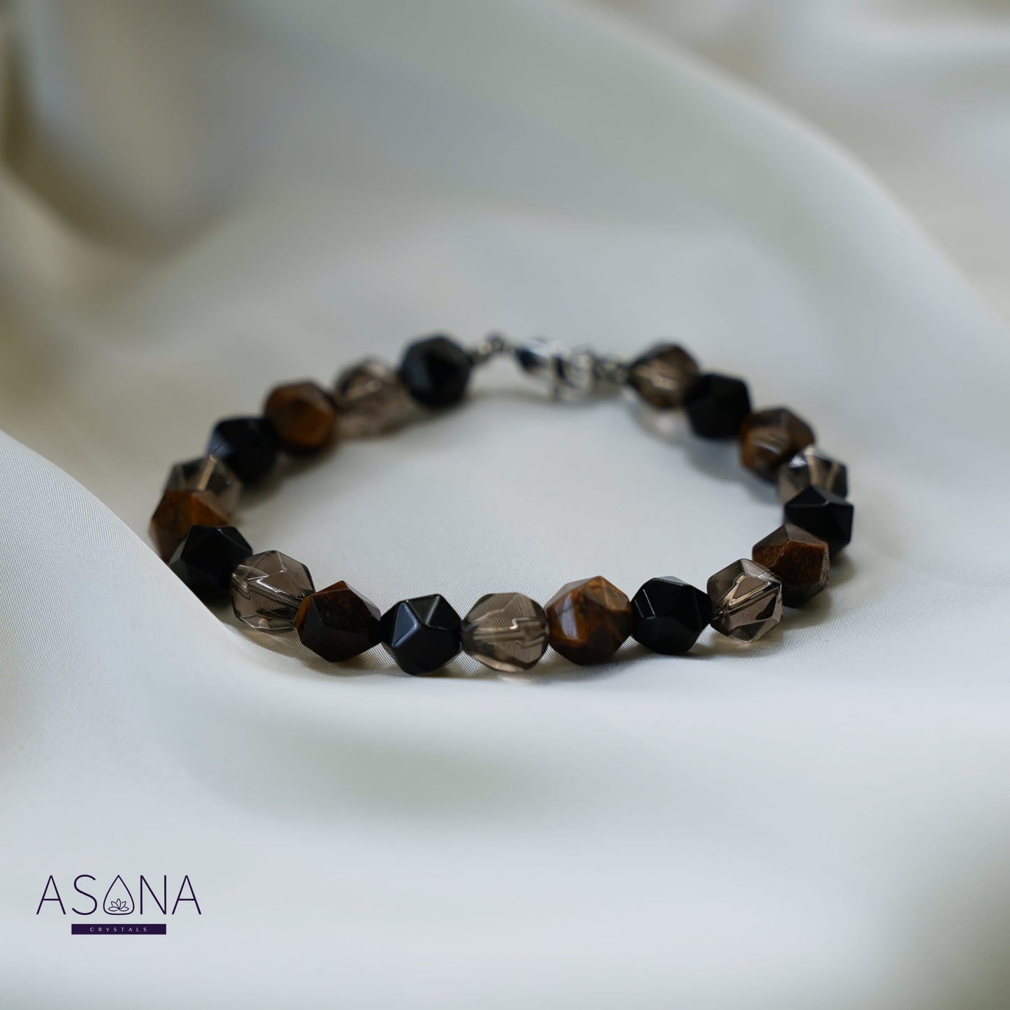 Tiger's Eye and Smoky Quartz Bracelet image 4