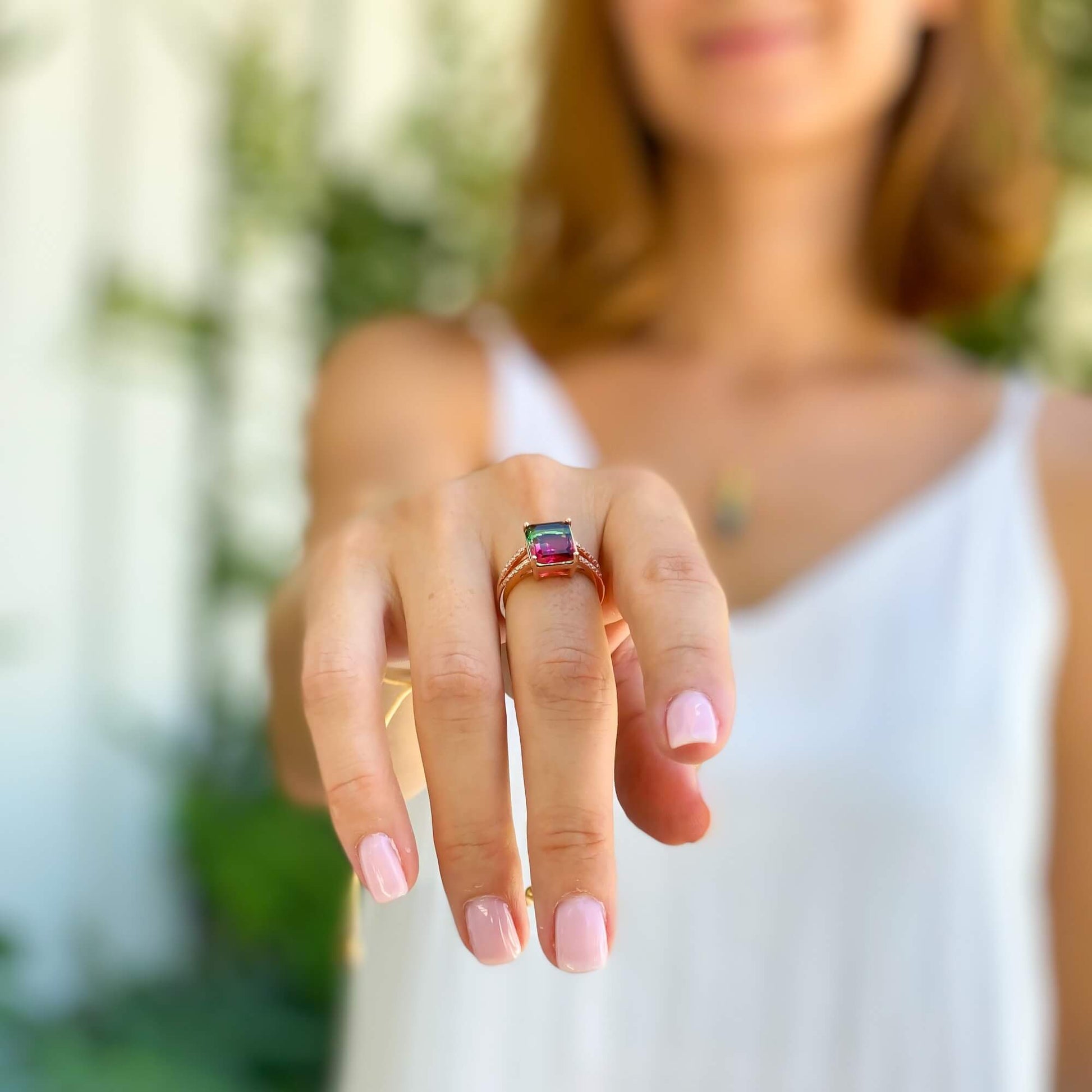 Watermelon Tourmaline Ring image 6