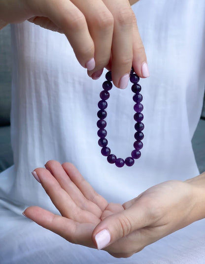 Amethyst Beaded Bracelet image 2