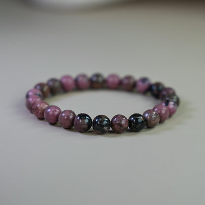 Rhodonite Bracelet for Compassion & Emotional Wounds image 1
