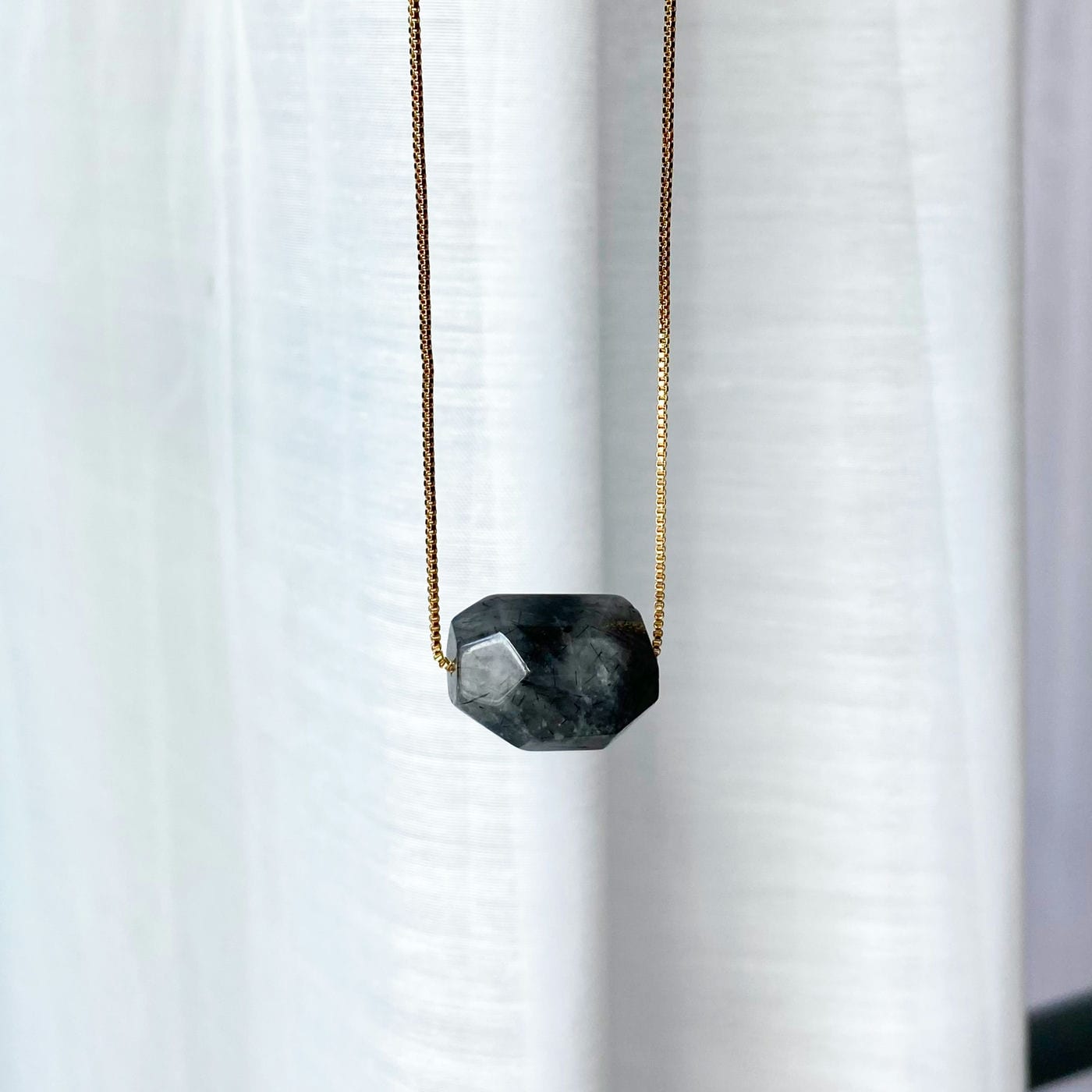 Clear Quartz & Black Tourmaline Necklace image 6