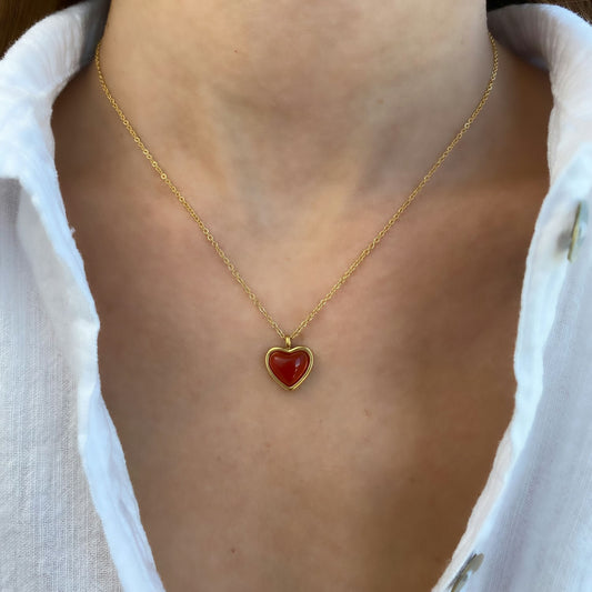 Red Heart Necklace image 0