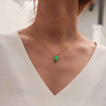Chrysoprase Glow Necklace