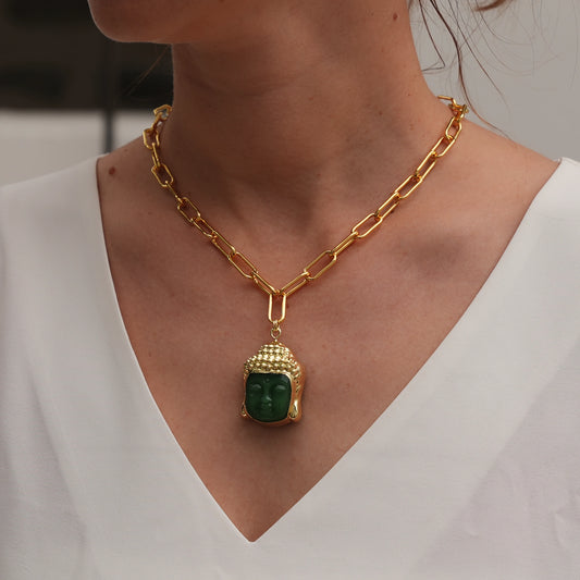 Guardian Jade Buddha Necklace