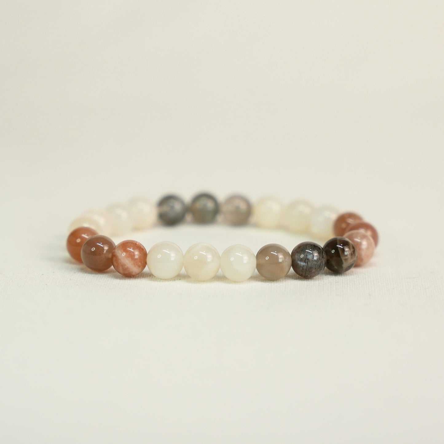 Peach Moonstone Bracelet For Calming Energy image 2