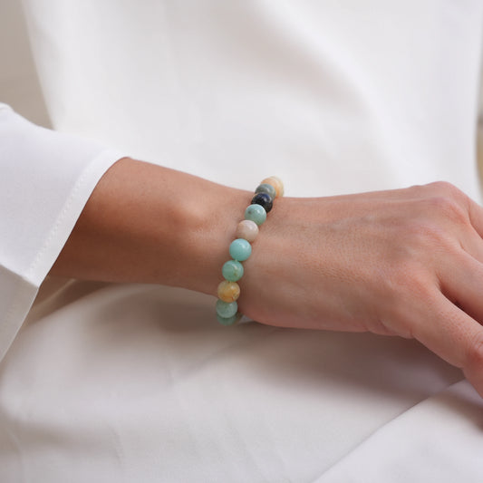 amazonite bracelet beaded bracelet 