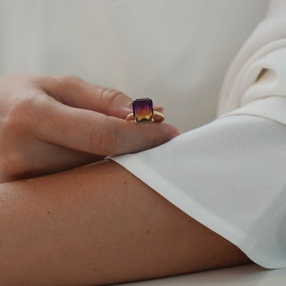Twilight Harmony Ametrine Ring