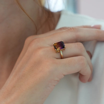 Twilight Harmony Ametrine Ring