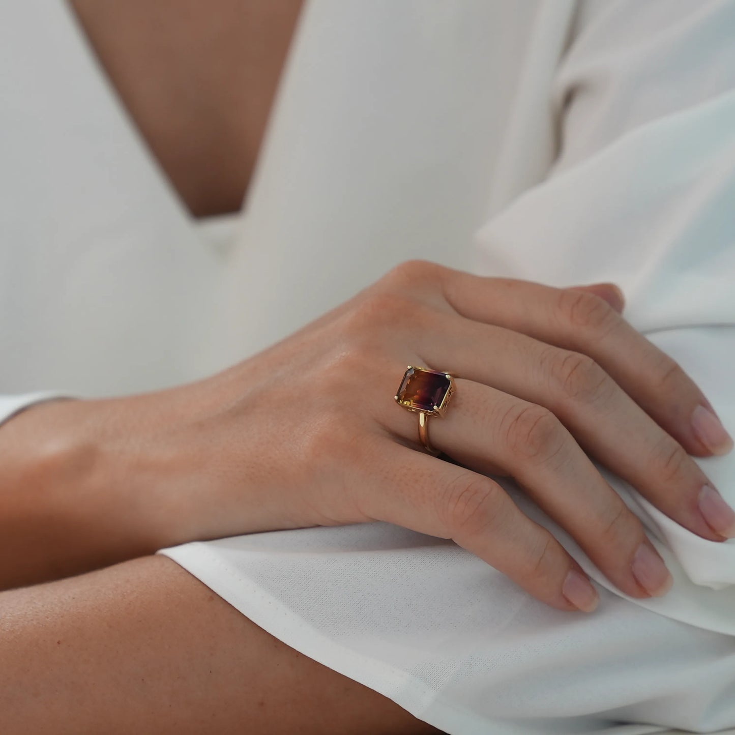 Twilight Harmony Ametrine Ring