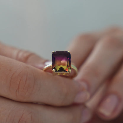 Twilight Harmony Ametrine Ring