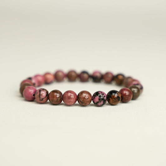 Rhodonite Bracelet for Compassion & Emotional Wounds image 0