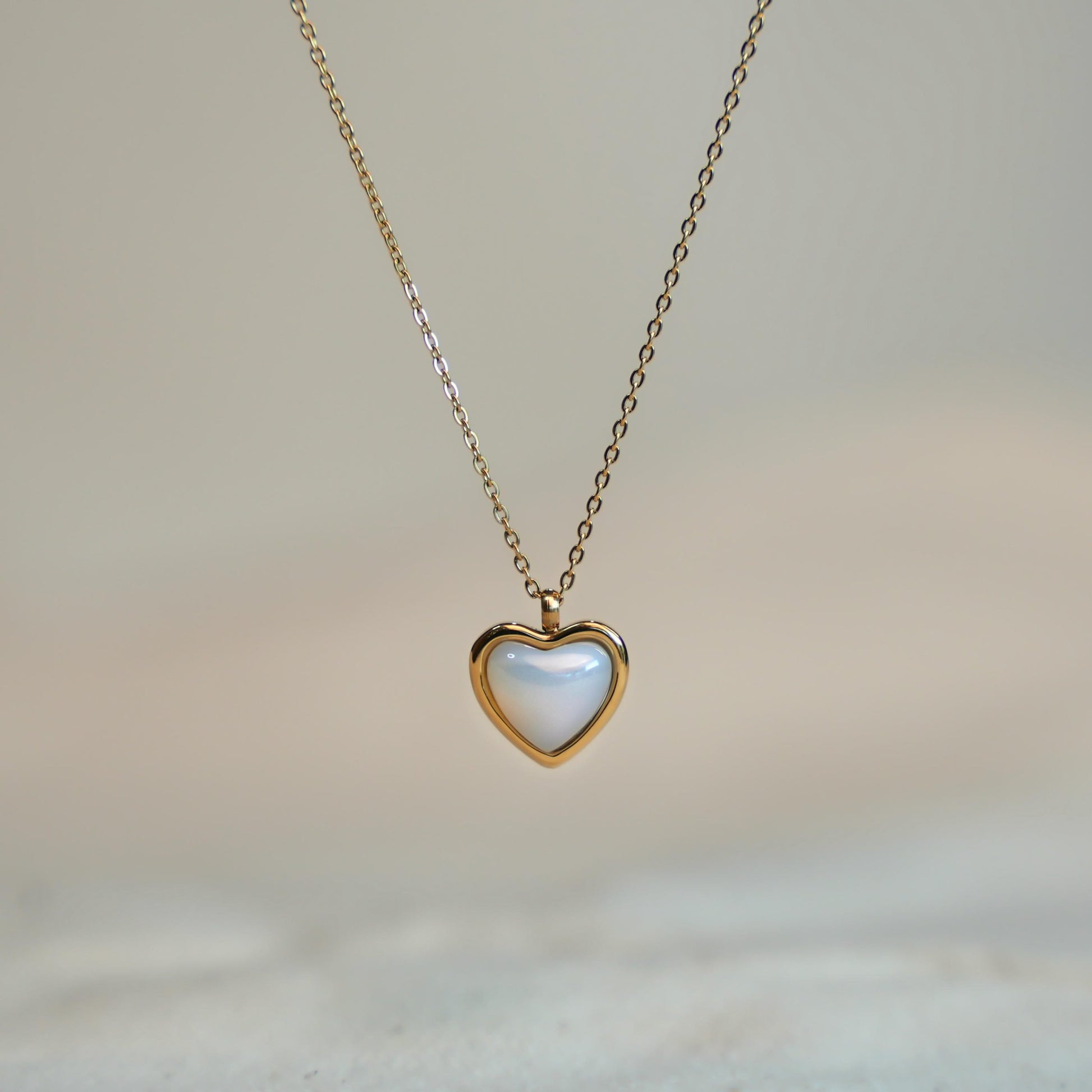 Heart Charm Necklace 18k Gold image 0