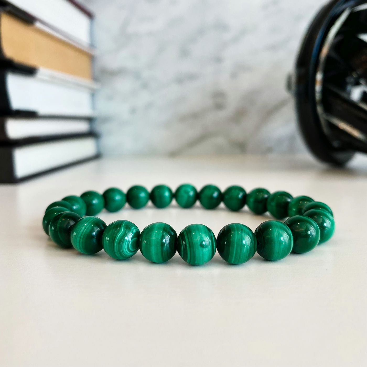 Natural Malachite Bracelet image 1