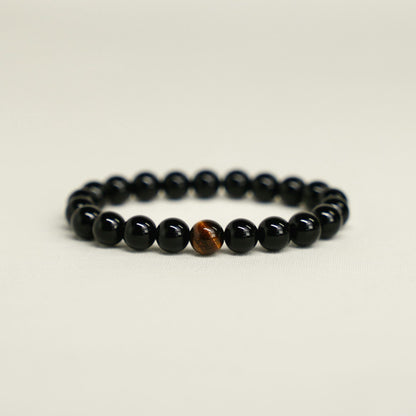 Black Onyx With Tiger Eye Bracelet image 0