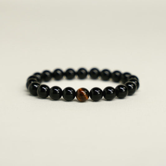 Black Onyx With Tiger Eye Bracelet image 0