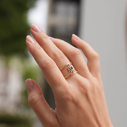 Midnight Eclipse Cat’s Eye Ring