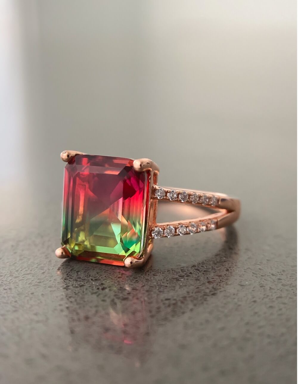 Watermelon Tourmaline Ring image 7