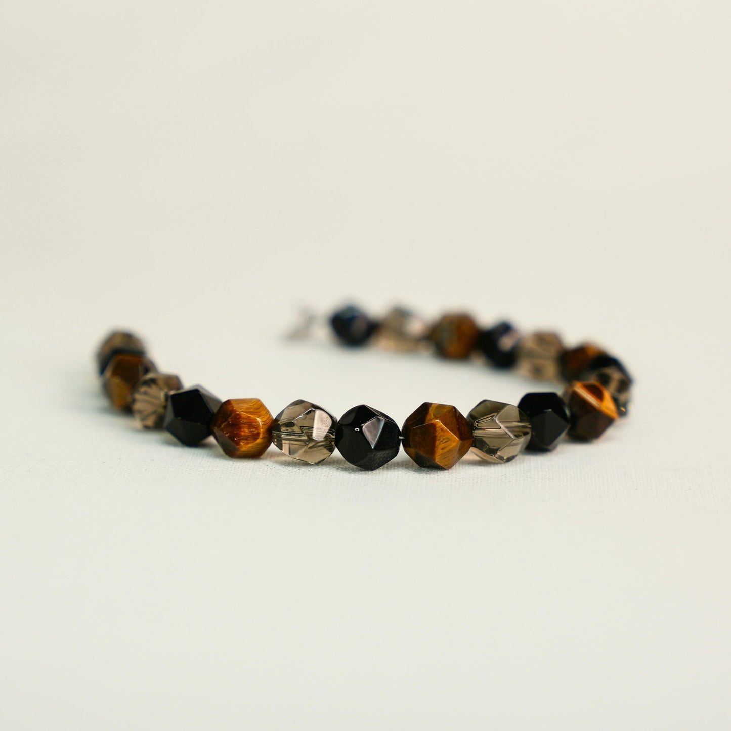 Tiger's Eye and Smoky Quartz Bracelet image 1