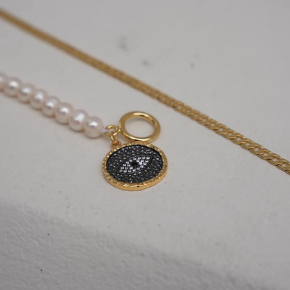 Ethereal Shield Evil Eye Necklace