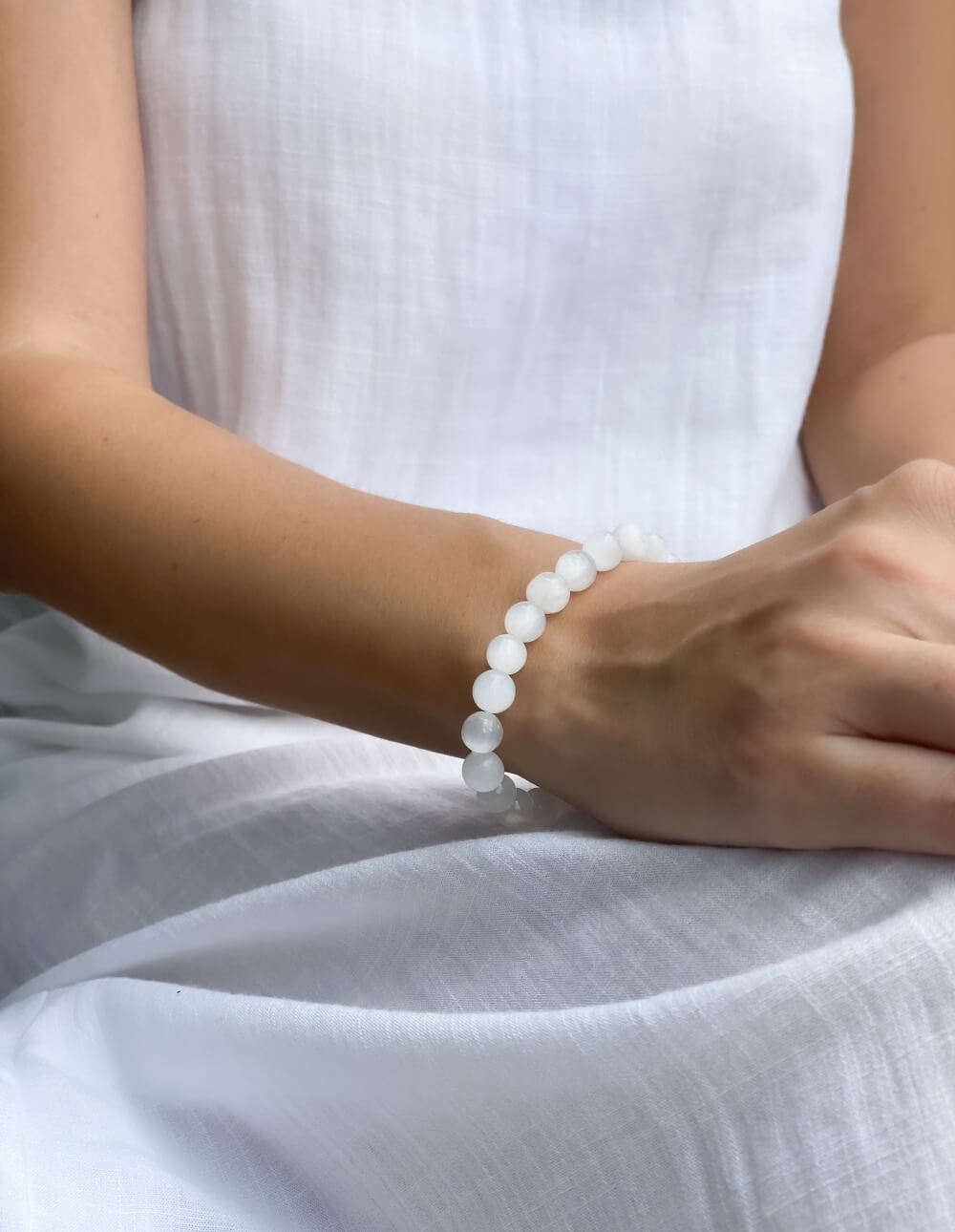 Selenite Crystal Bracelet image 1