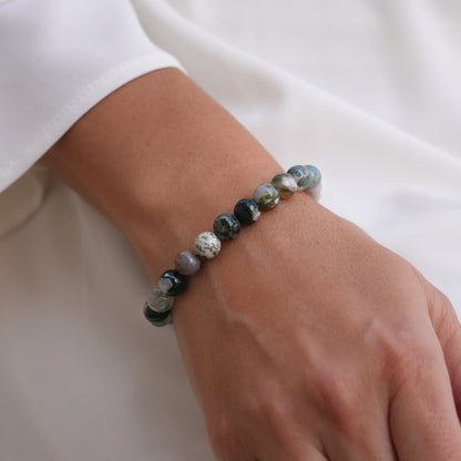 Ancient Grove Tree Agate Bracelet